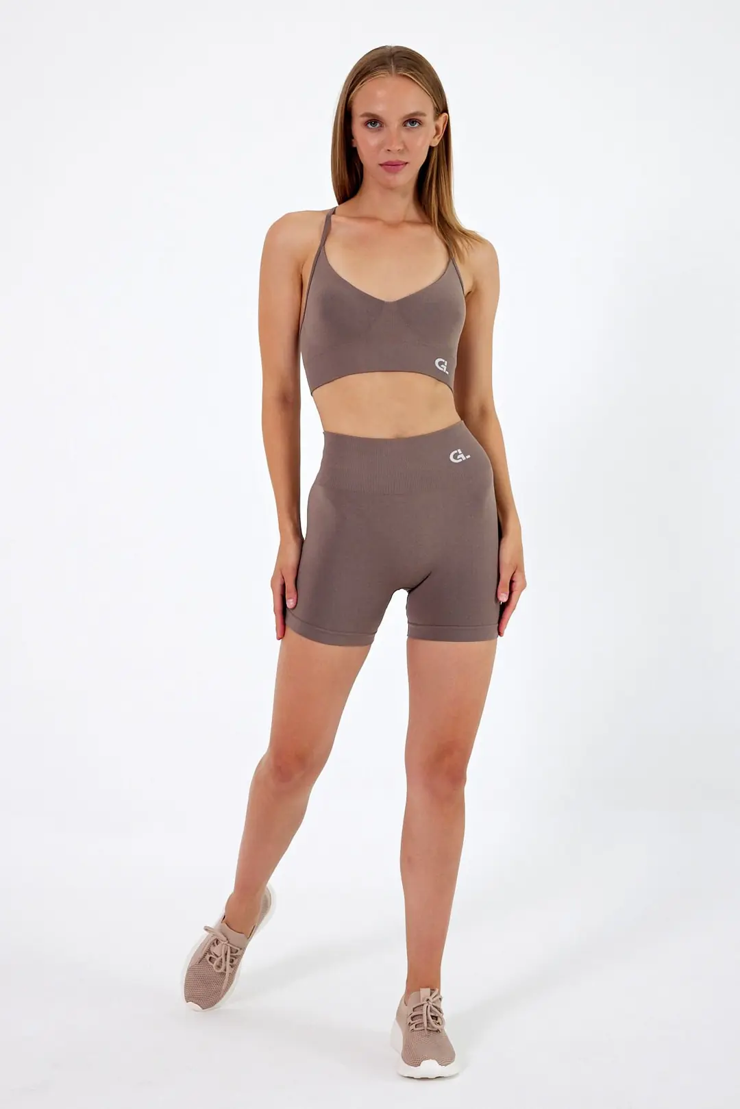 Gym Lithe Şort (Büzgüsüz) Krem